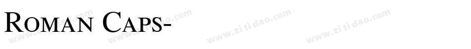Roman Caps字体转换